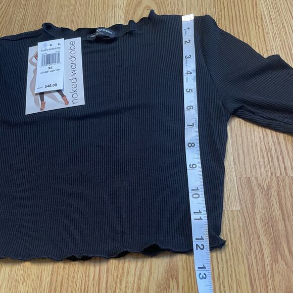 Naked Wardrobe Ribbed Crop Shirt - Picture 9 of 11